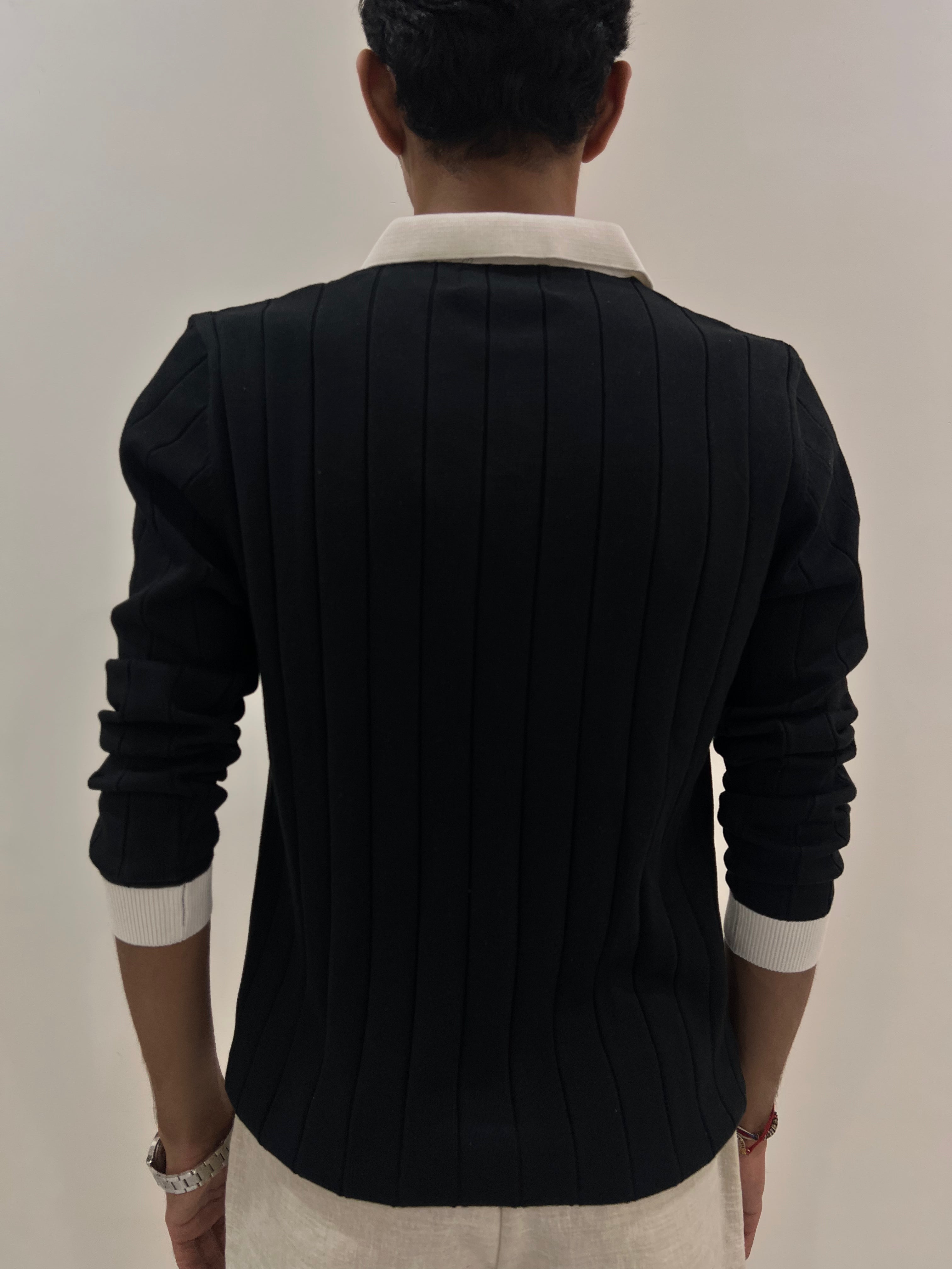 Midnight Knit Polo | Black
