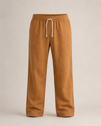 Rust brown Linen Trousers