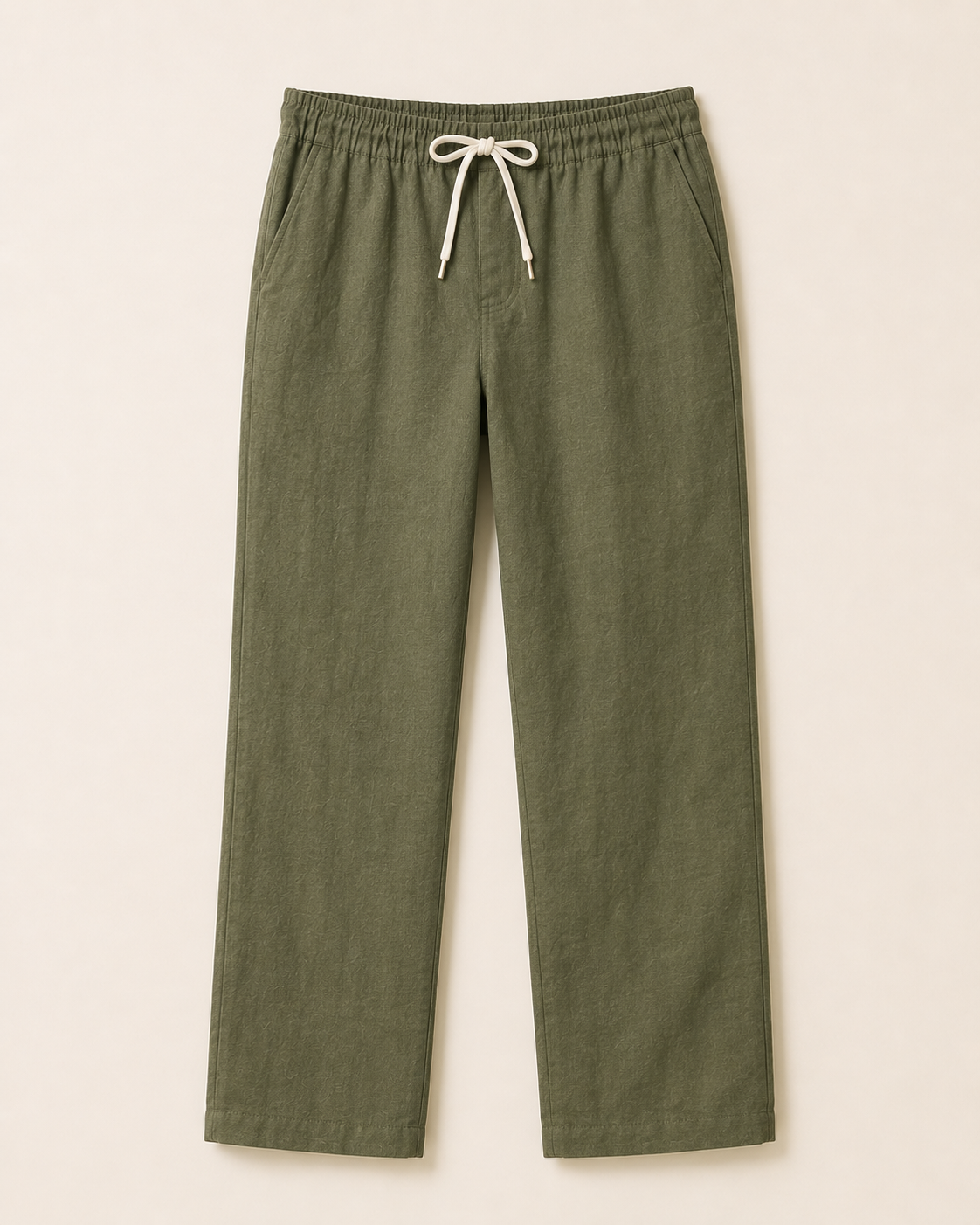 Navy Blue Linen Trousers