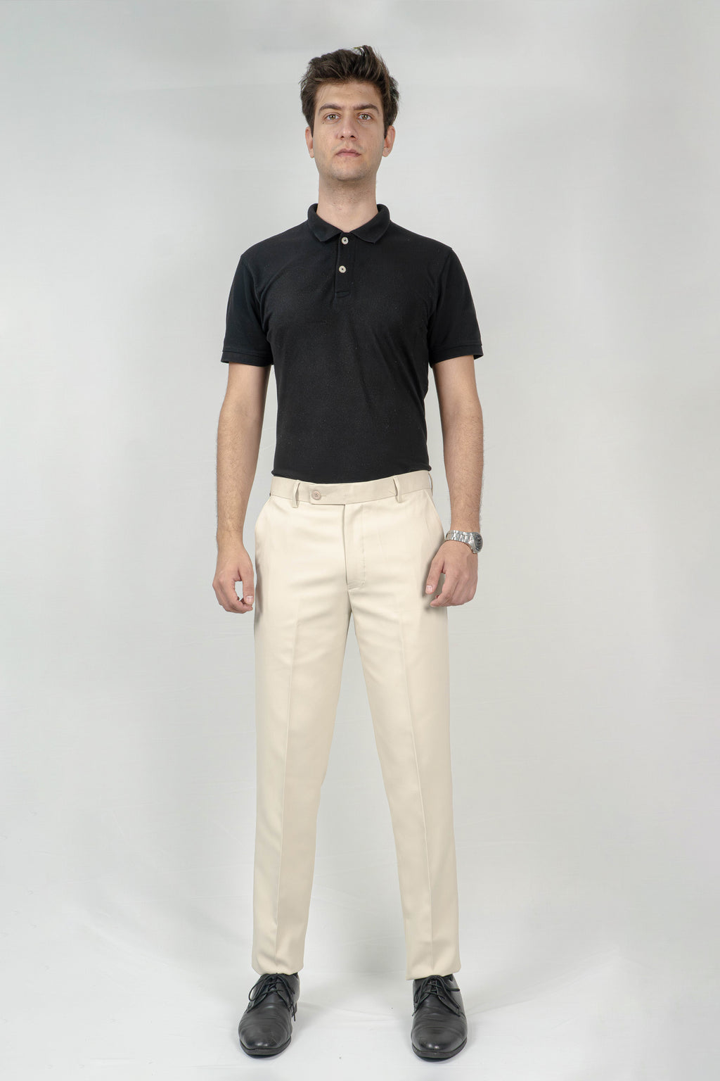 Signature Beige Formal Trousers