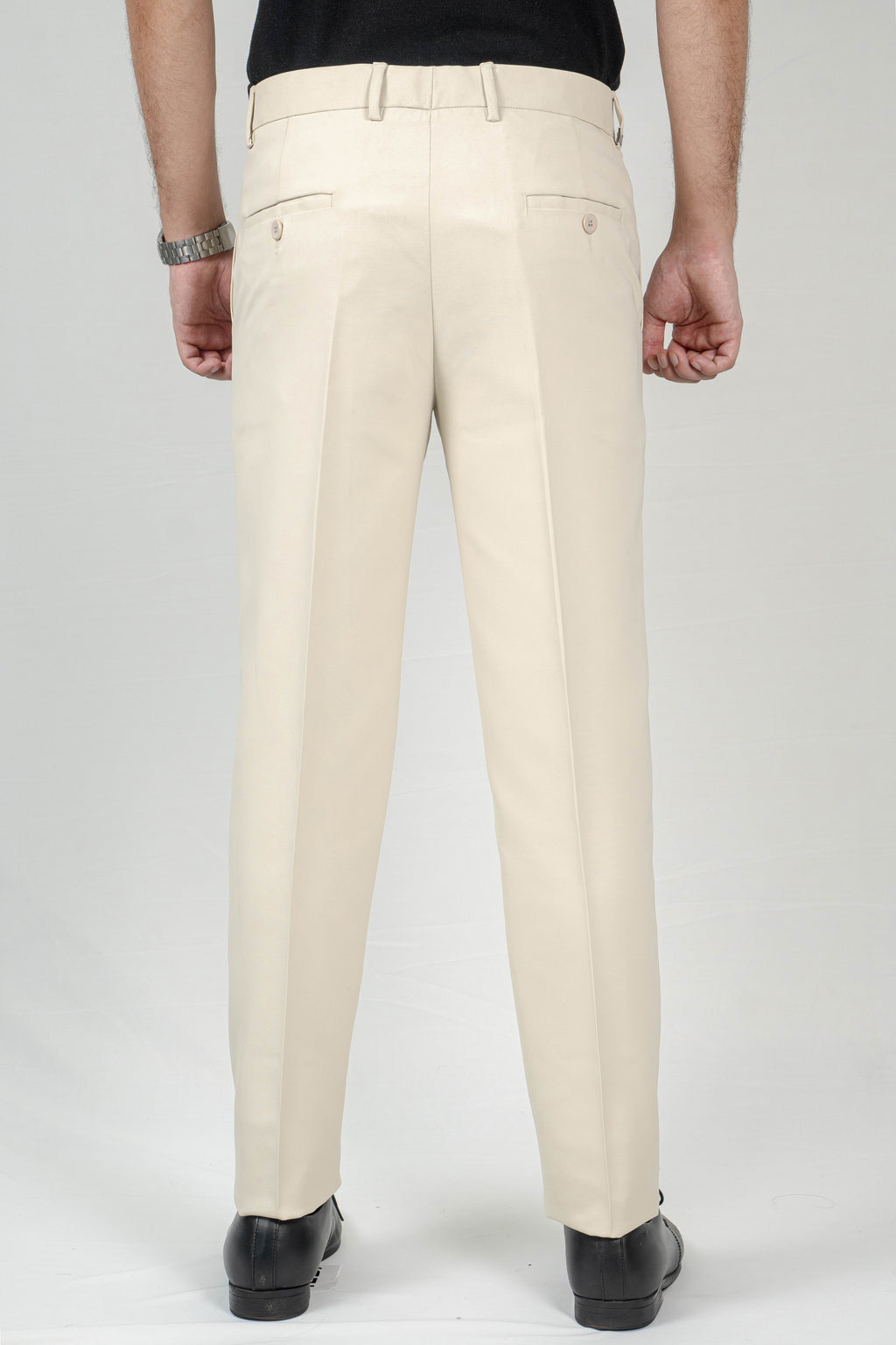 Signature Beige Formal Trousers