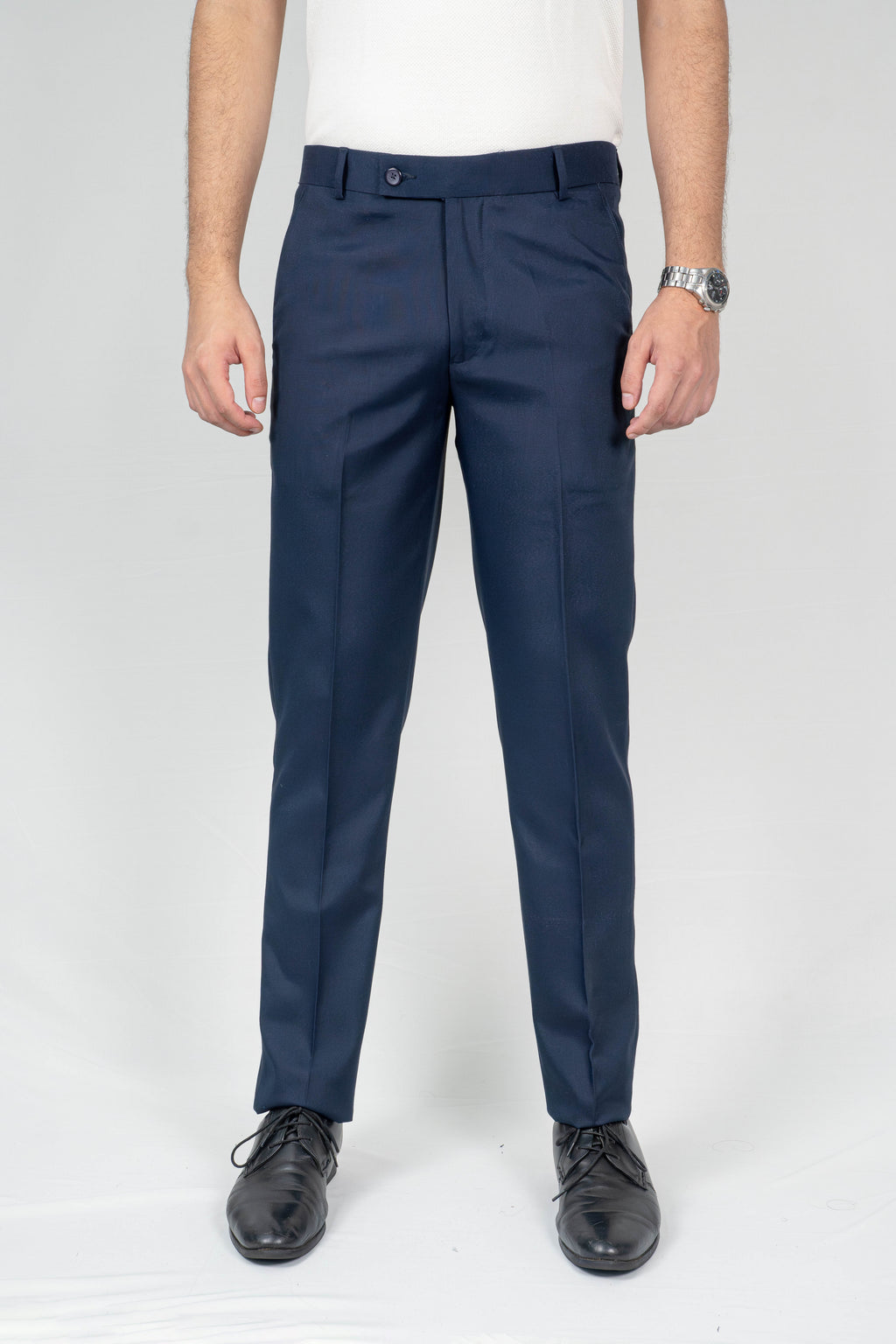 Signature Navy Blue Formal Trousers