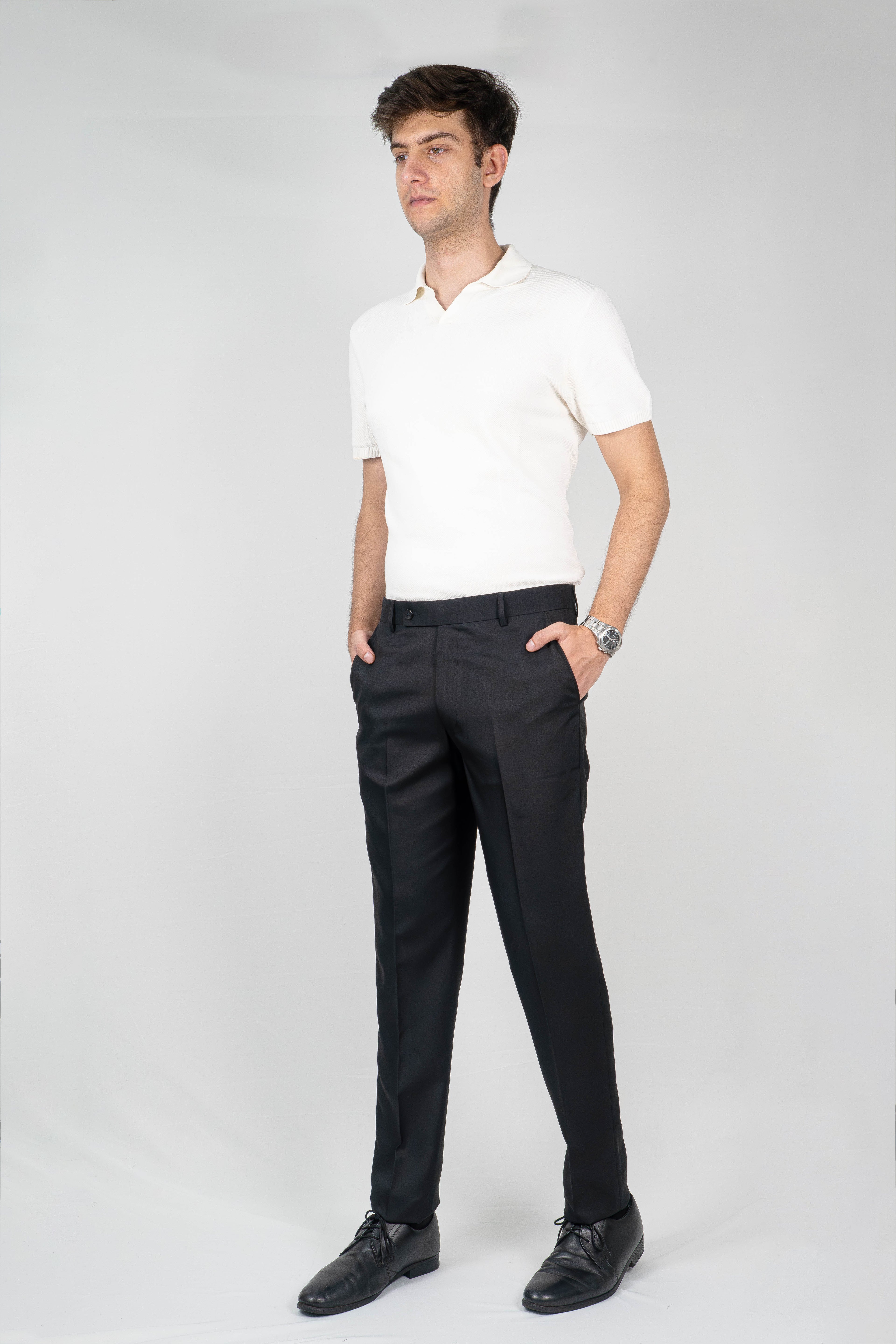 Signature Black Formal Trousers