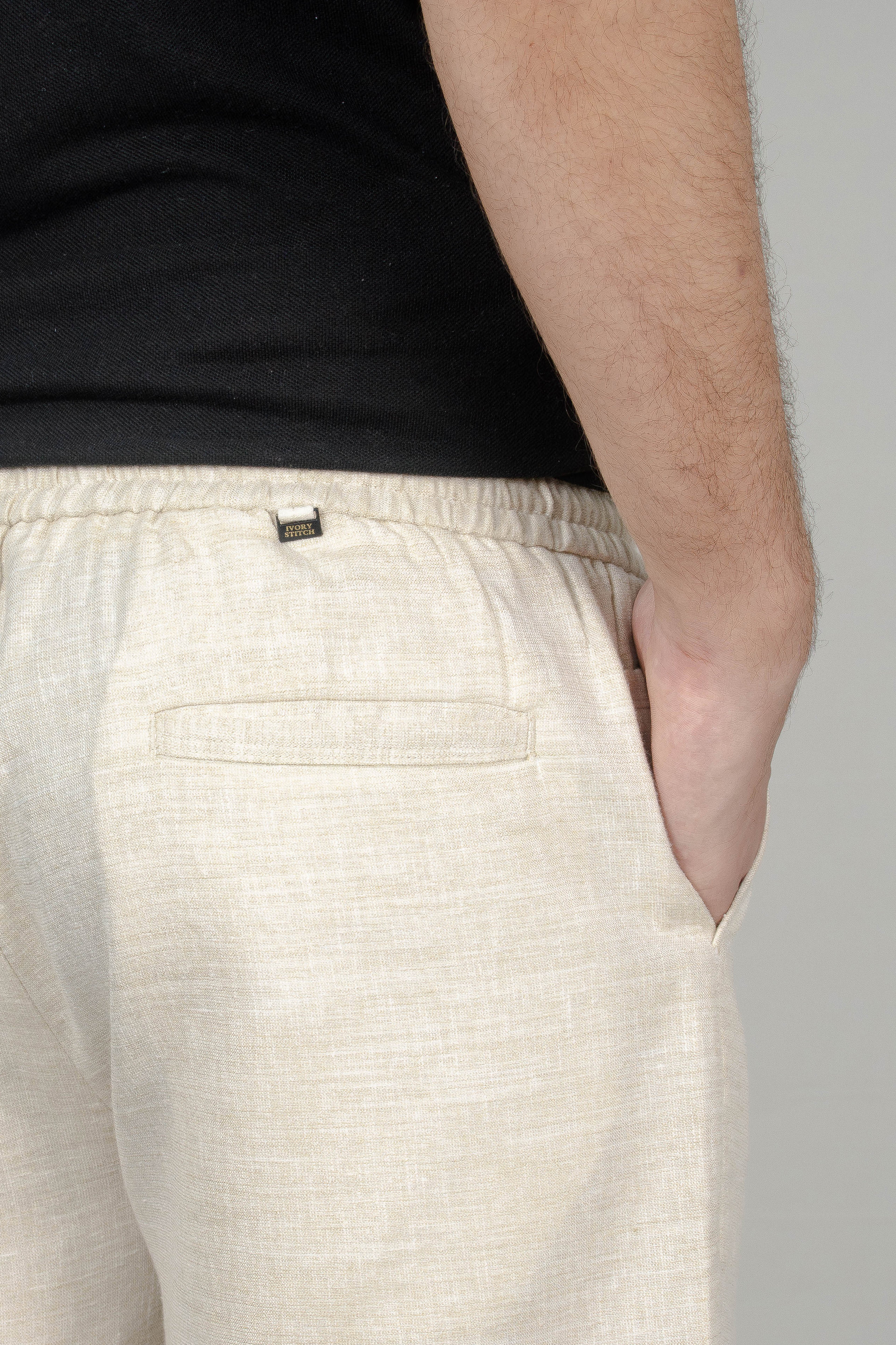 Cream Linen Trousers