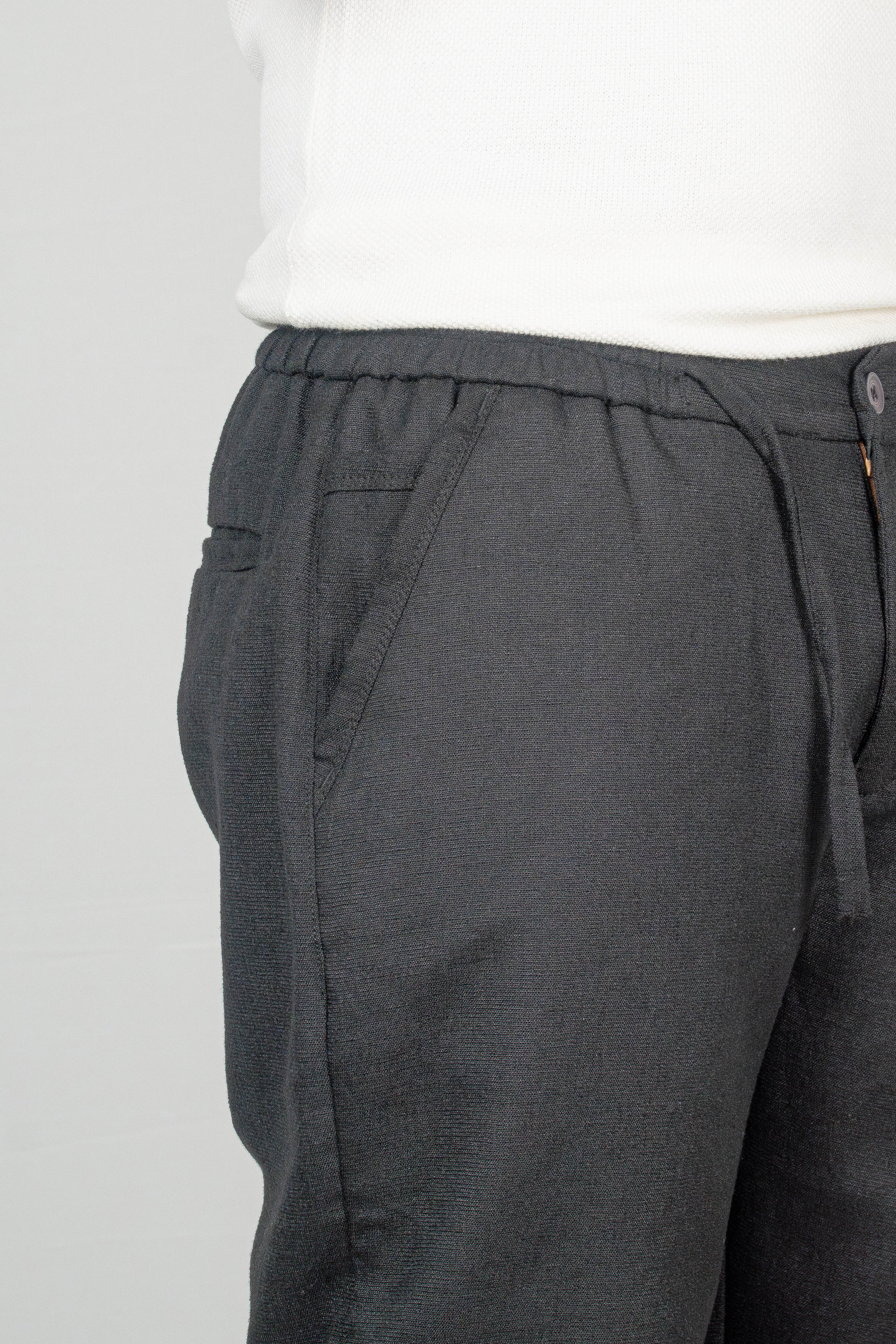 Black Linen Trousers