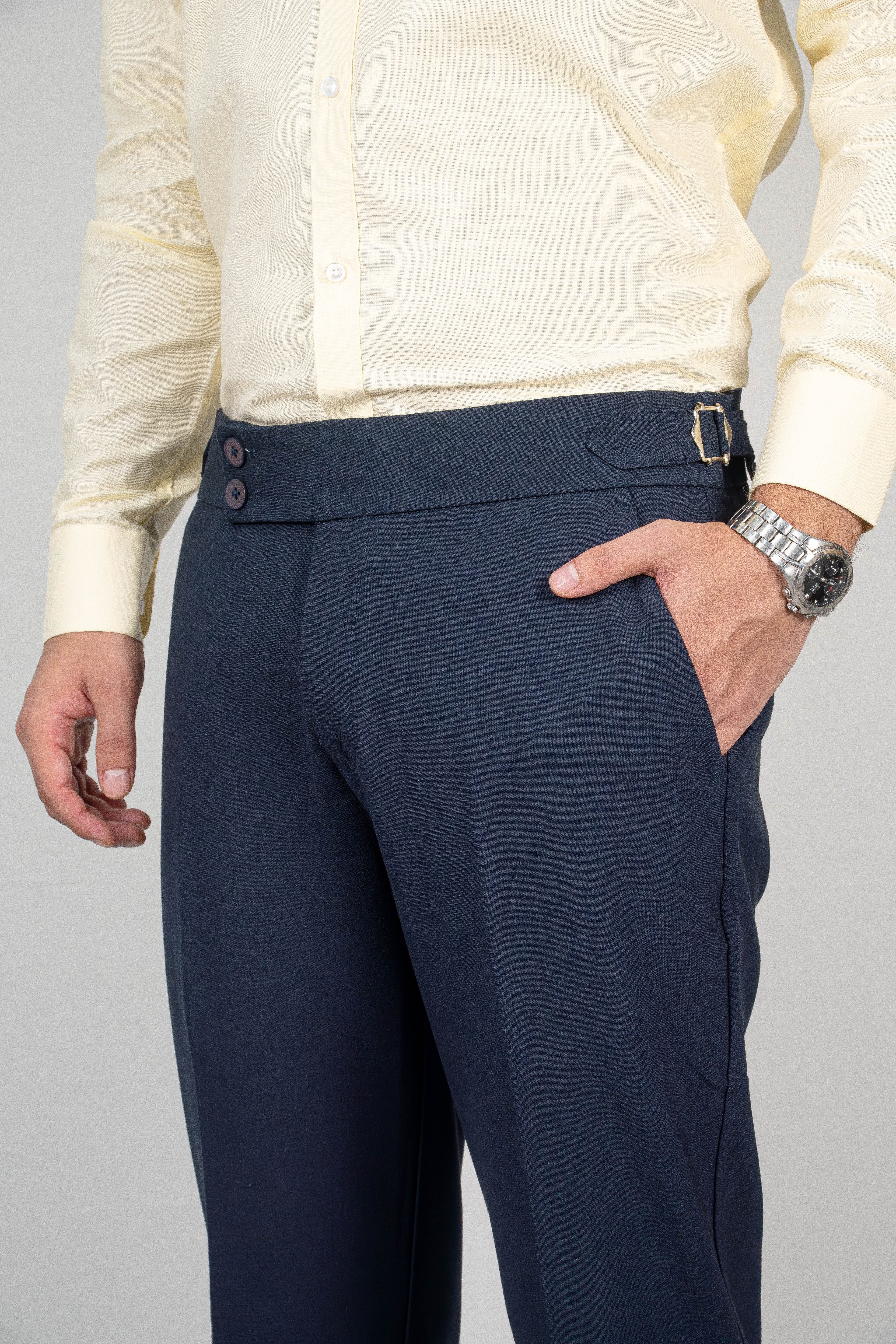Navy Classic Gurkha Trousers