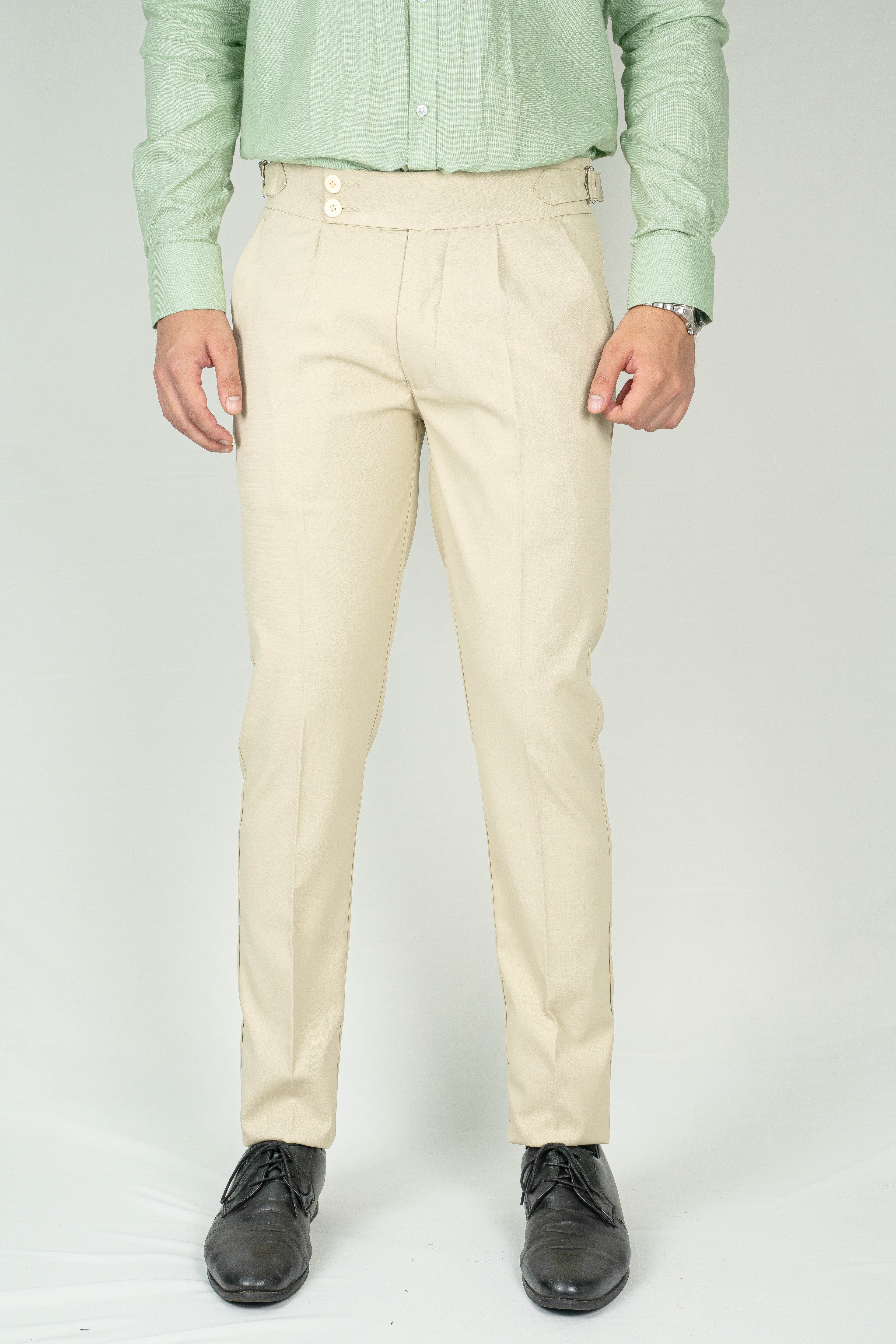 Beige Gurkha Trousers