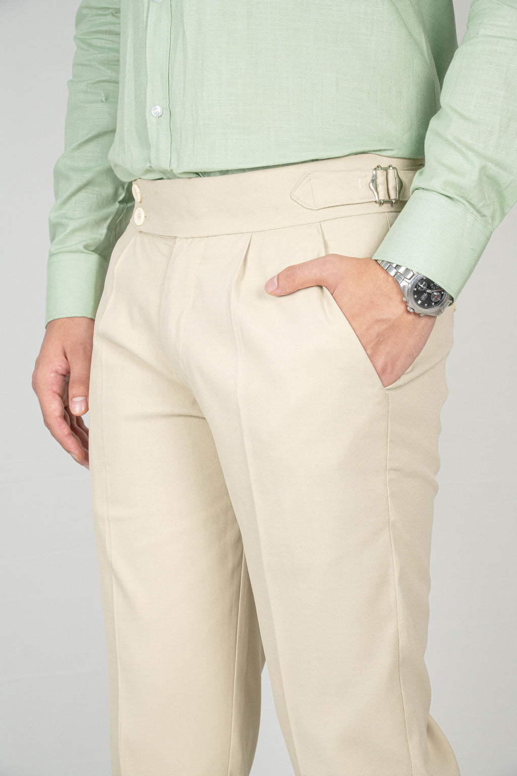 Beige Gurkha Trousers