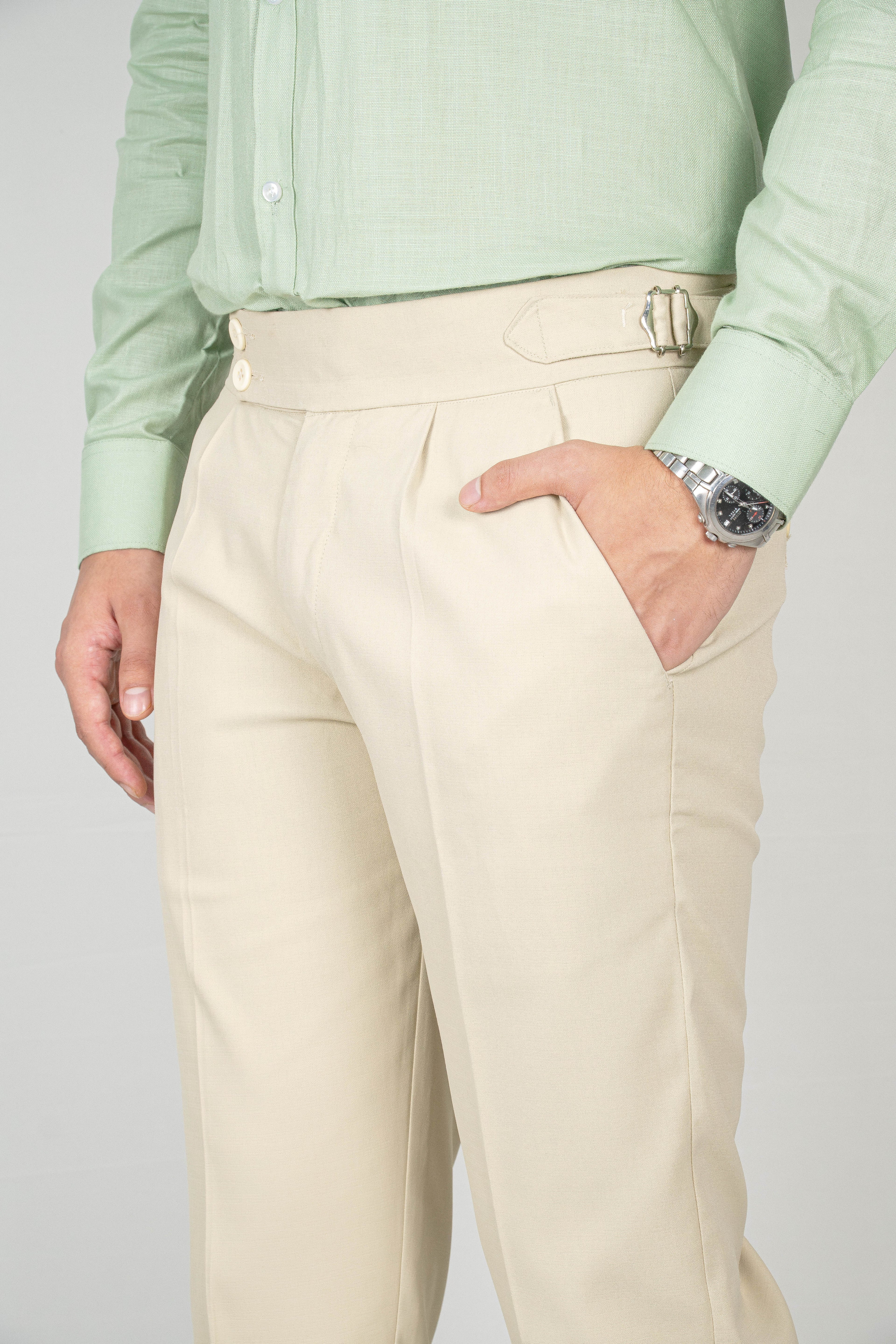Beige Gurkha Trousers