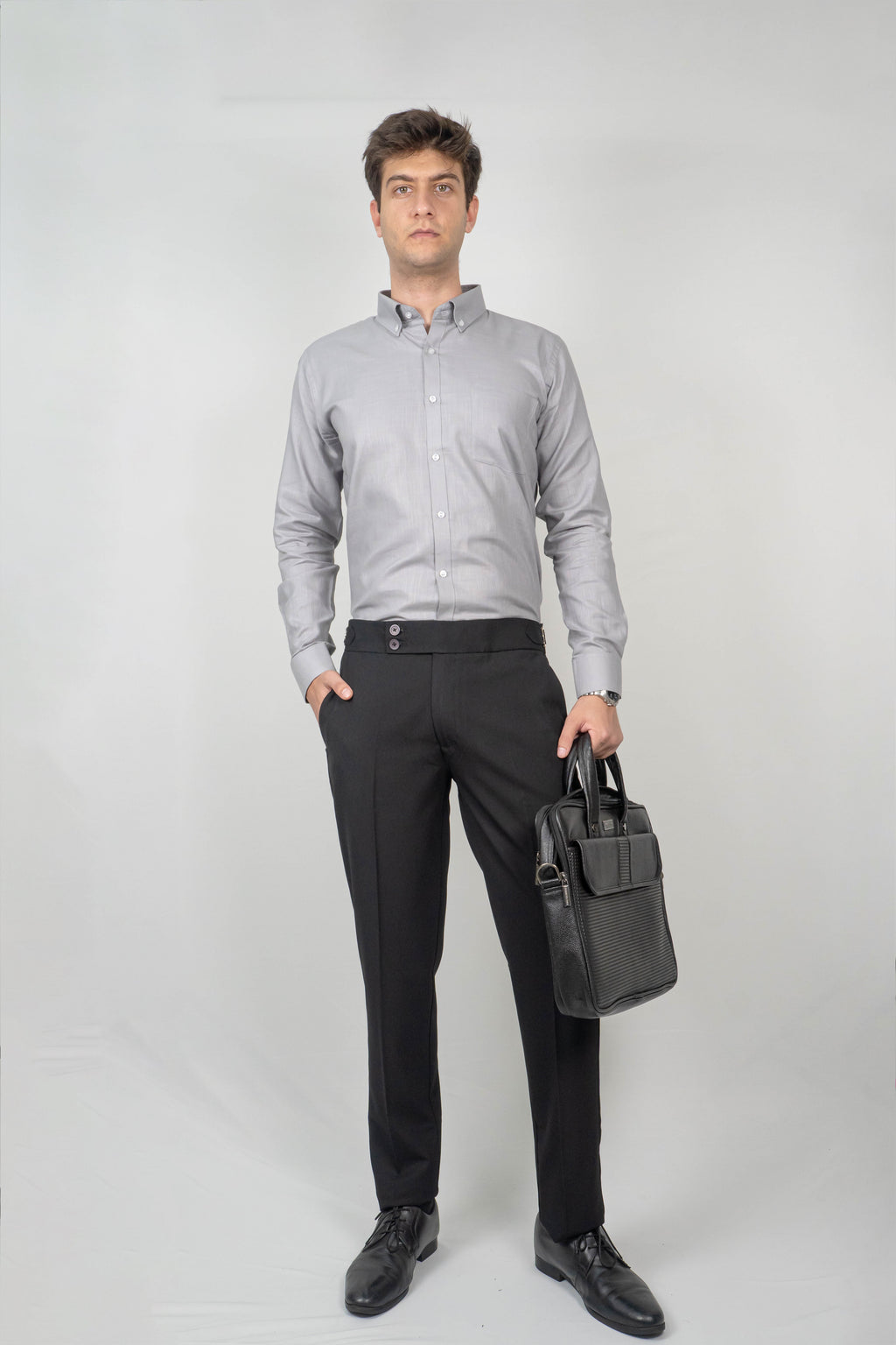 Ash Grey Linen Shirt