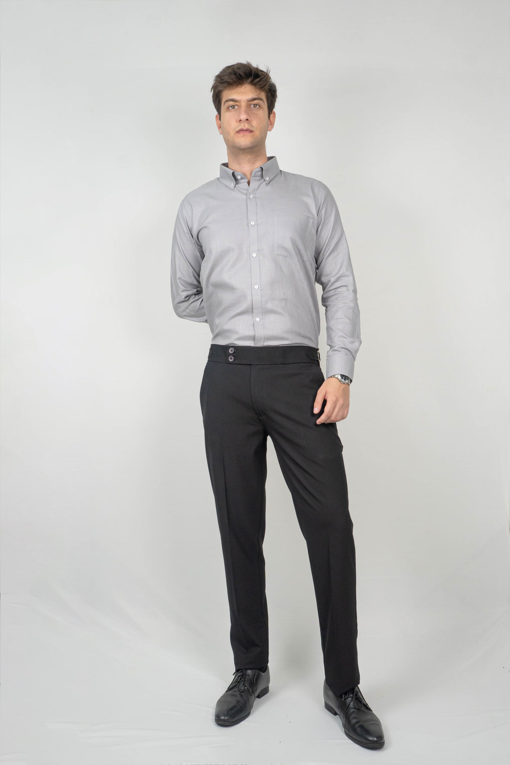 Ash Grey Linen Shirt