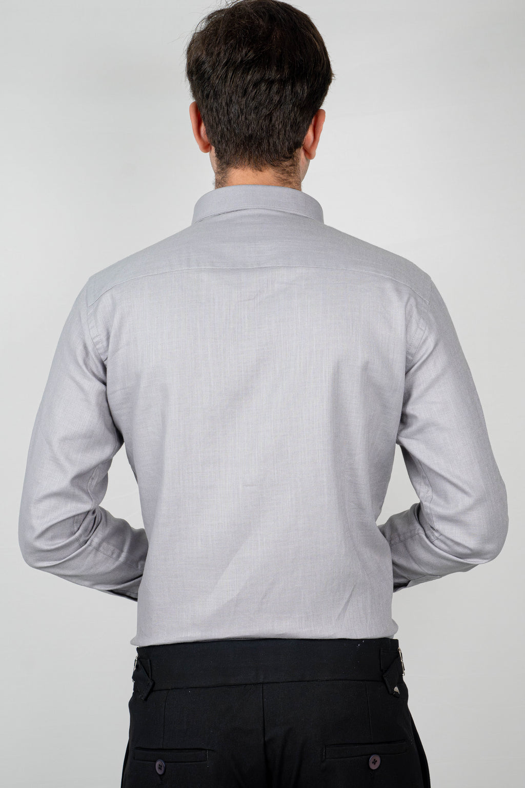 Ash Grey Linen Shirt