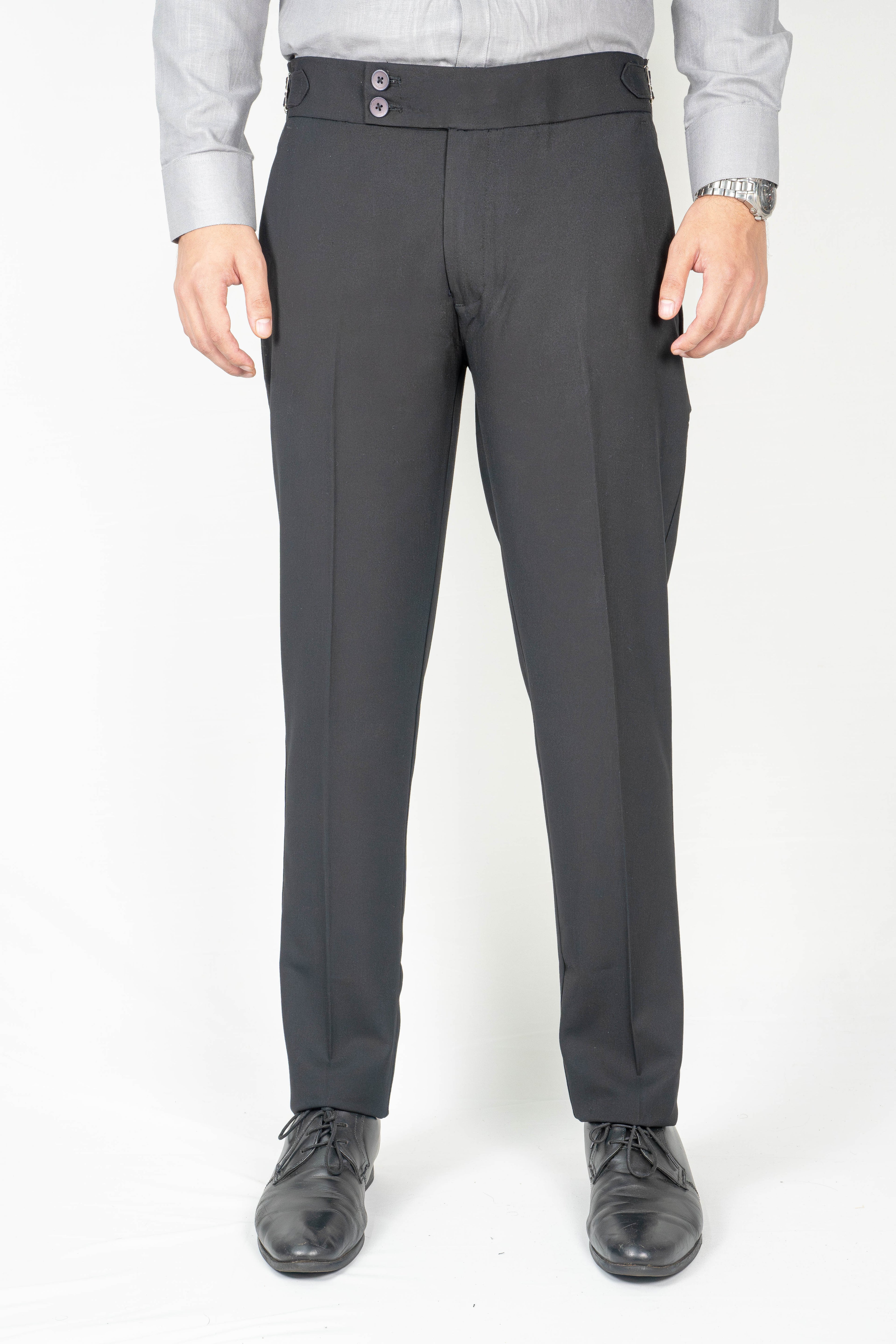 Night-black Gurkha Trousers