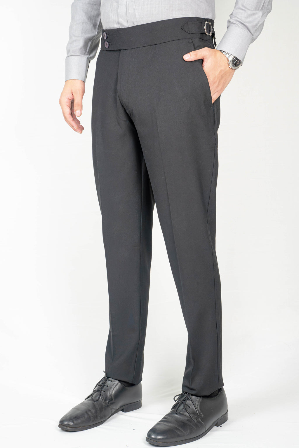 Night-black Gurkha Trousers