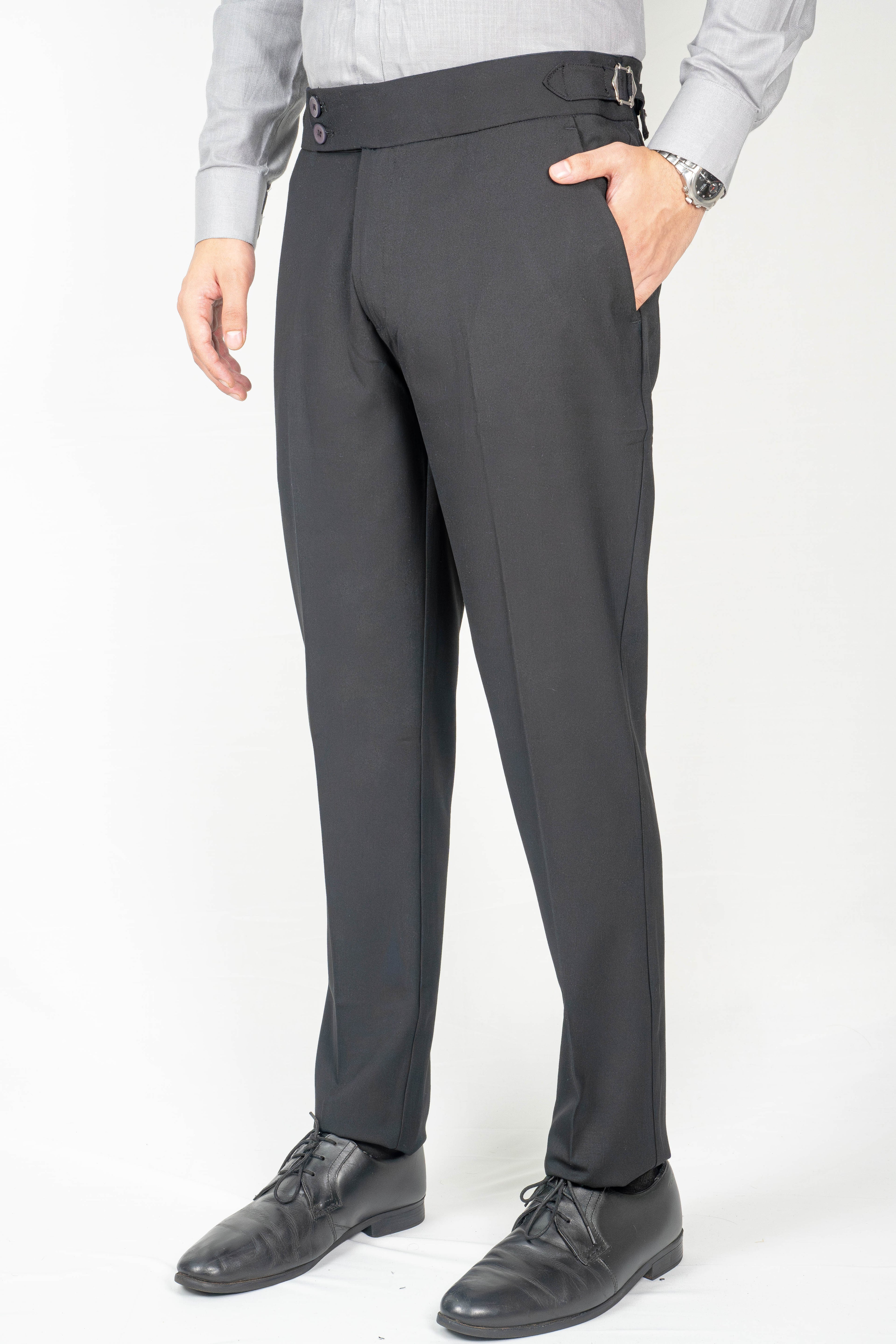 Night-black Gurkha Trousers