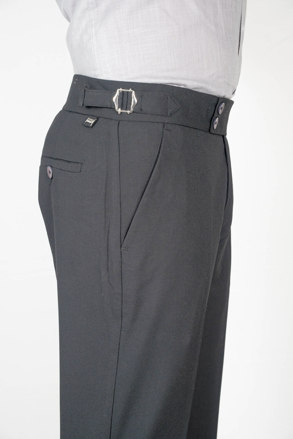 Night-black Gurkha Trousers