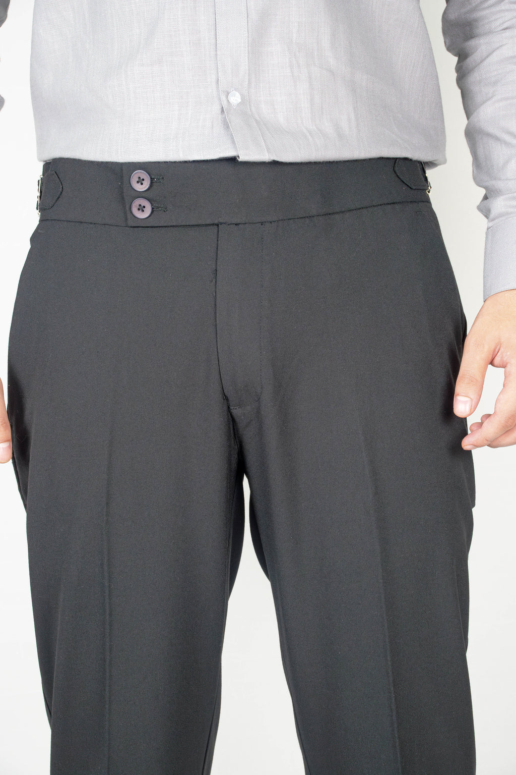 Night-black Gurkha Trousers