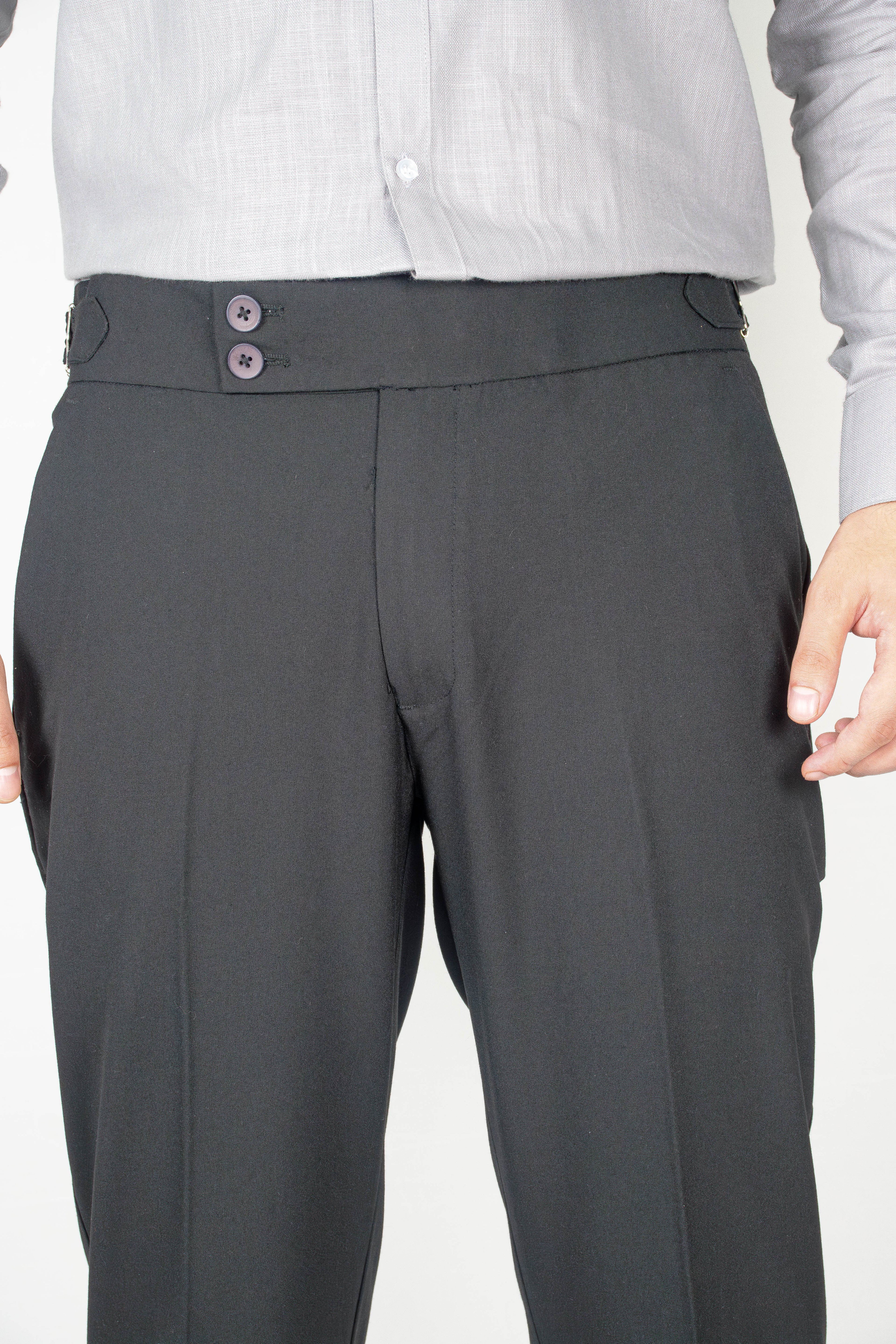 Night-black Gurkha Trousers