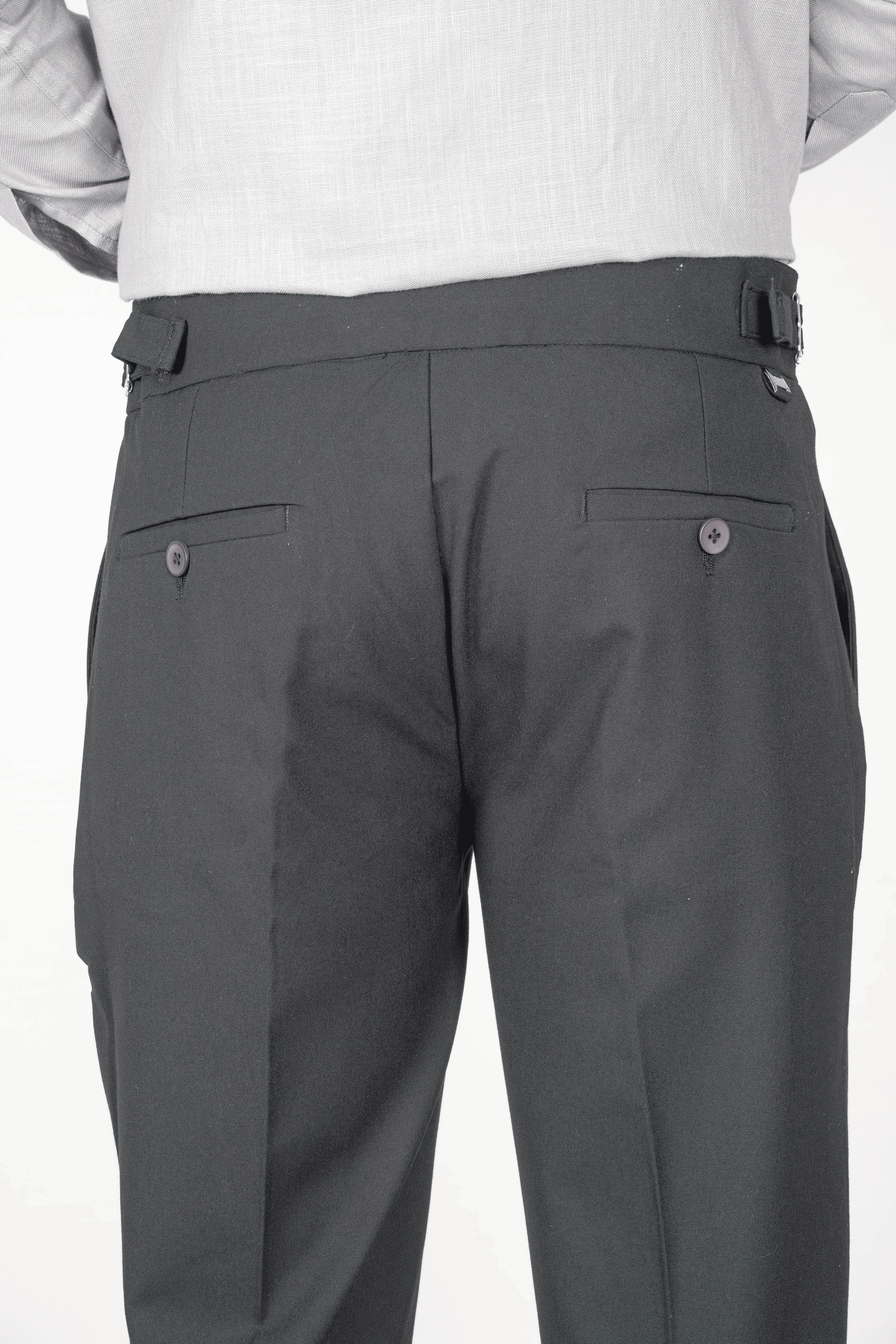 Night-black Gurkha Trousers