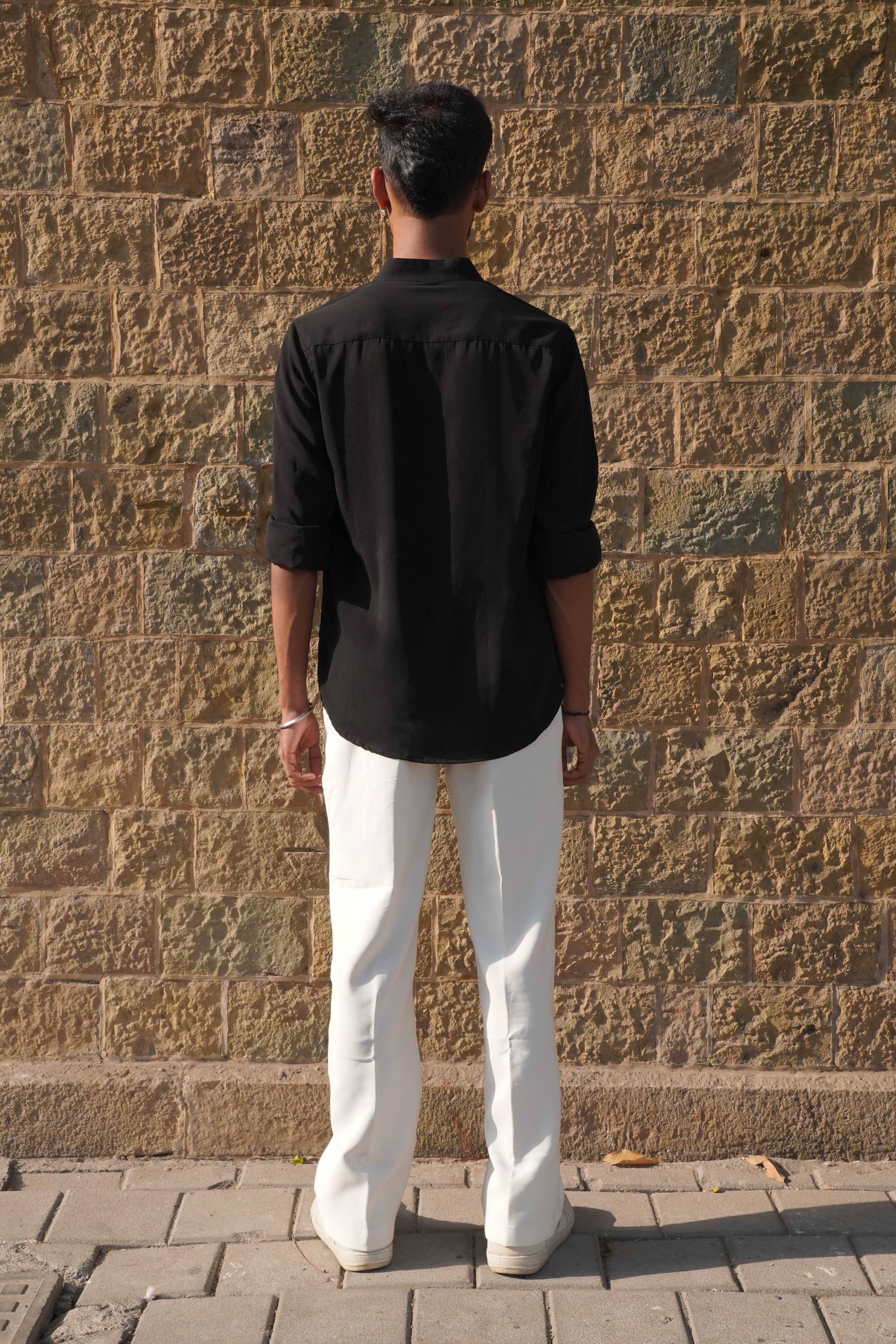 Mandarin Collar | Midnight Black