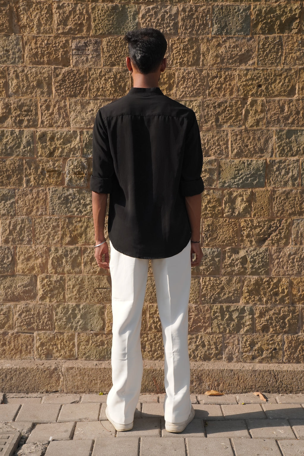 Mandarin Collar | Midnight Black