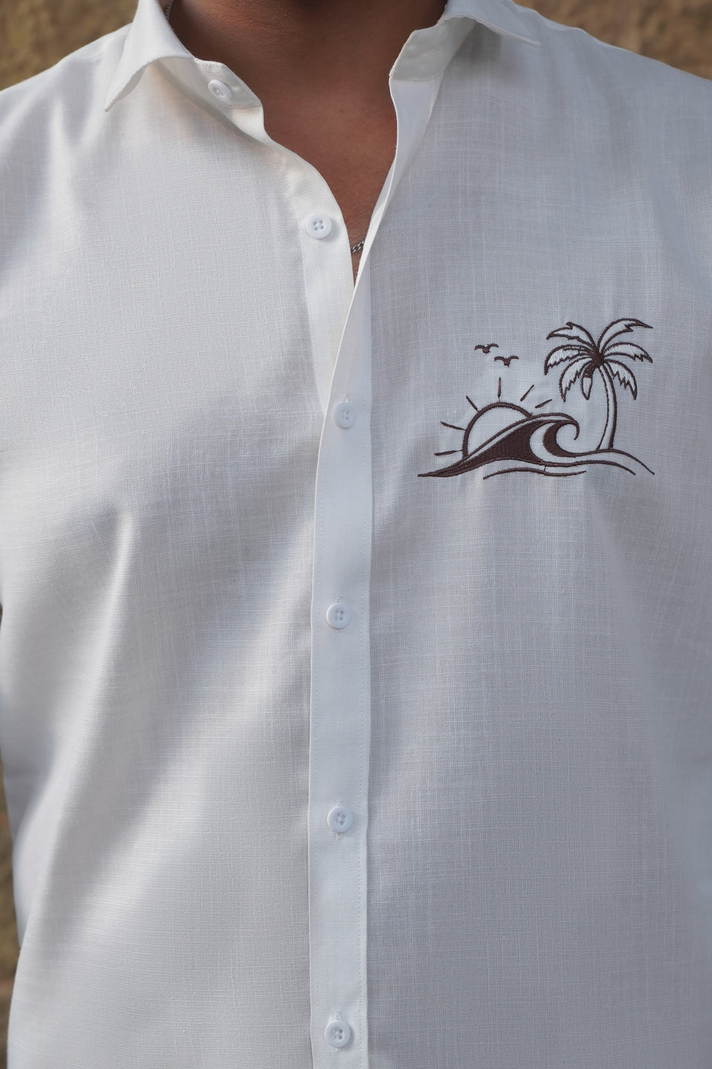 Embroided Shirt | White