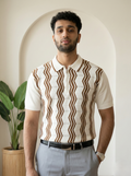 Ivory Knit Polo | Offwhite
