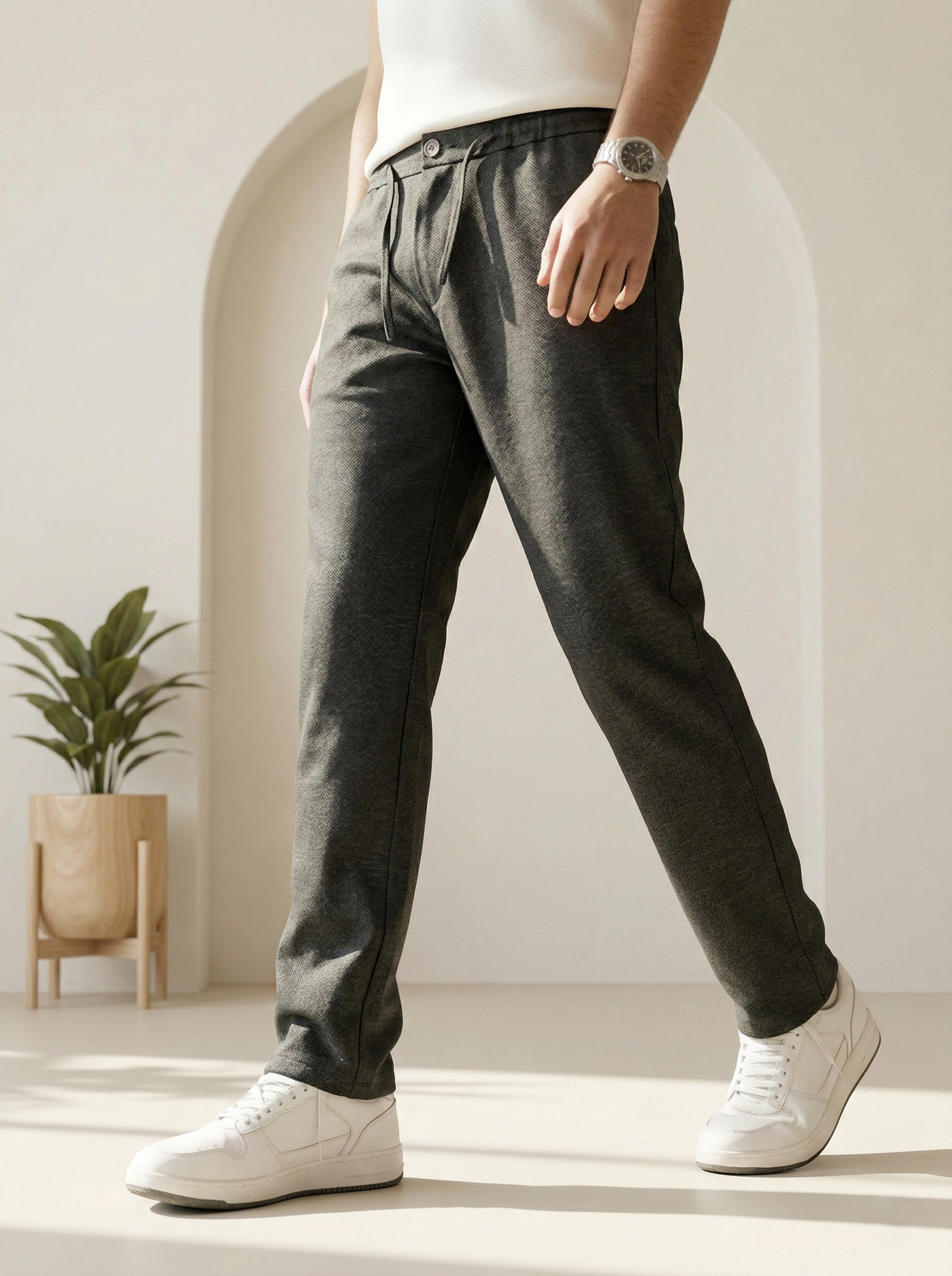 Black Linen Trousers