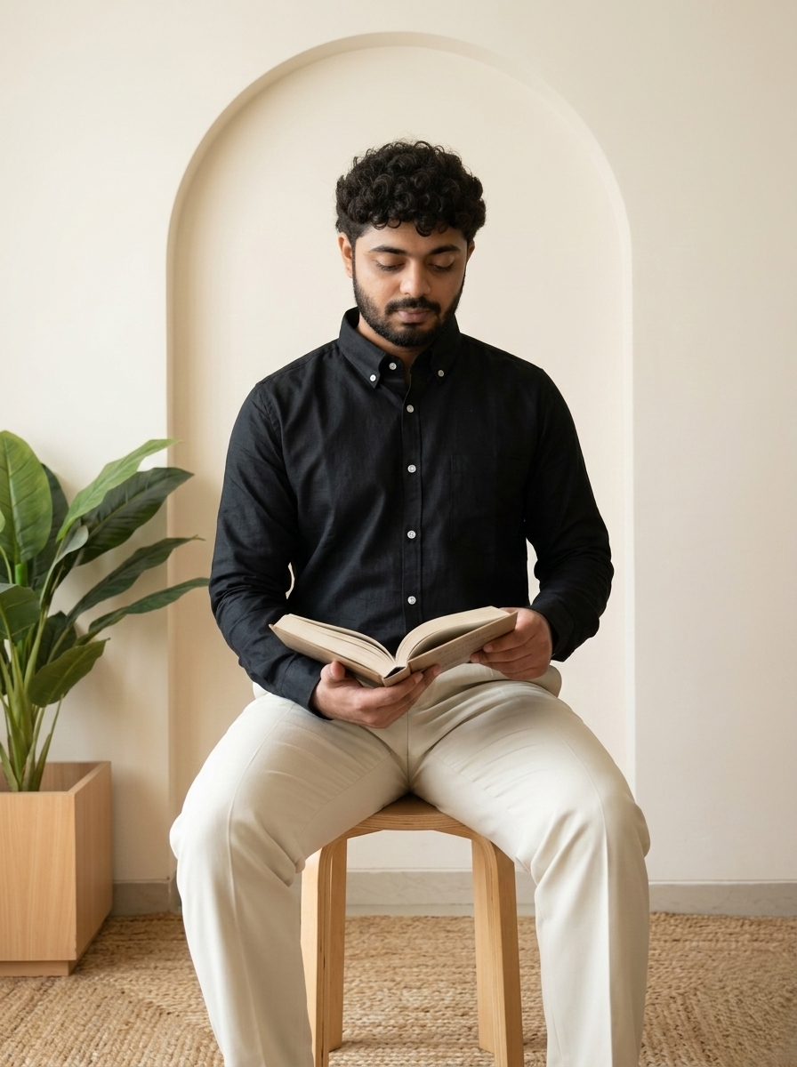 Midnight Linen Shirt | Black