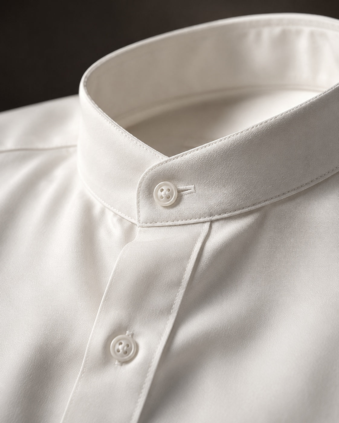 Mandarin Collar | Off - White (Light Cream)