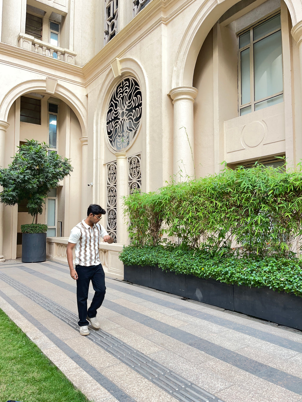 Ivory Knit Polo | Offwhite